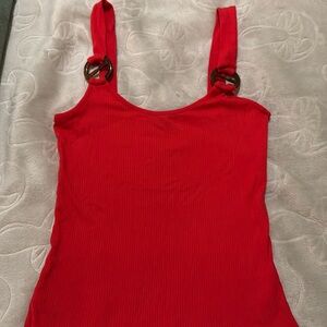 Red tank top